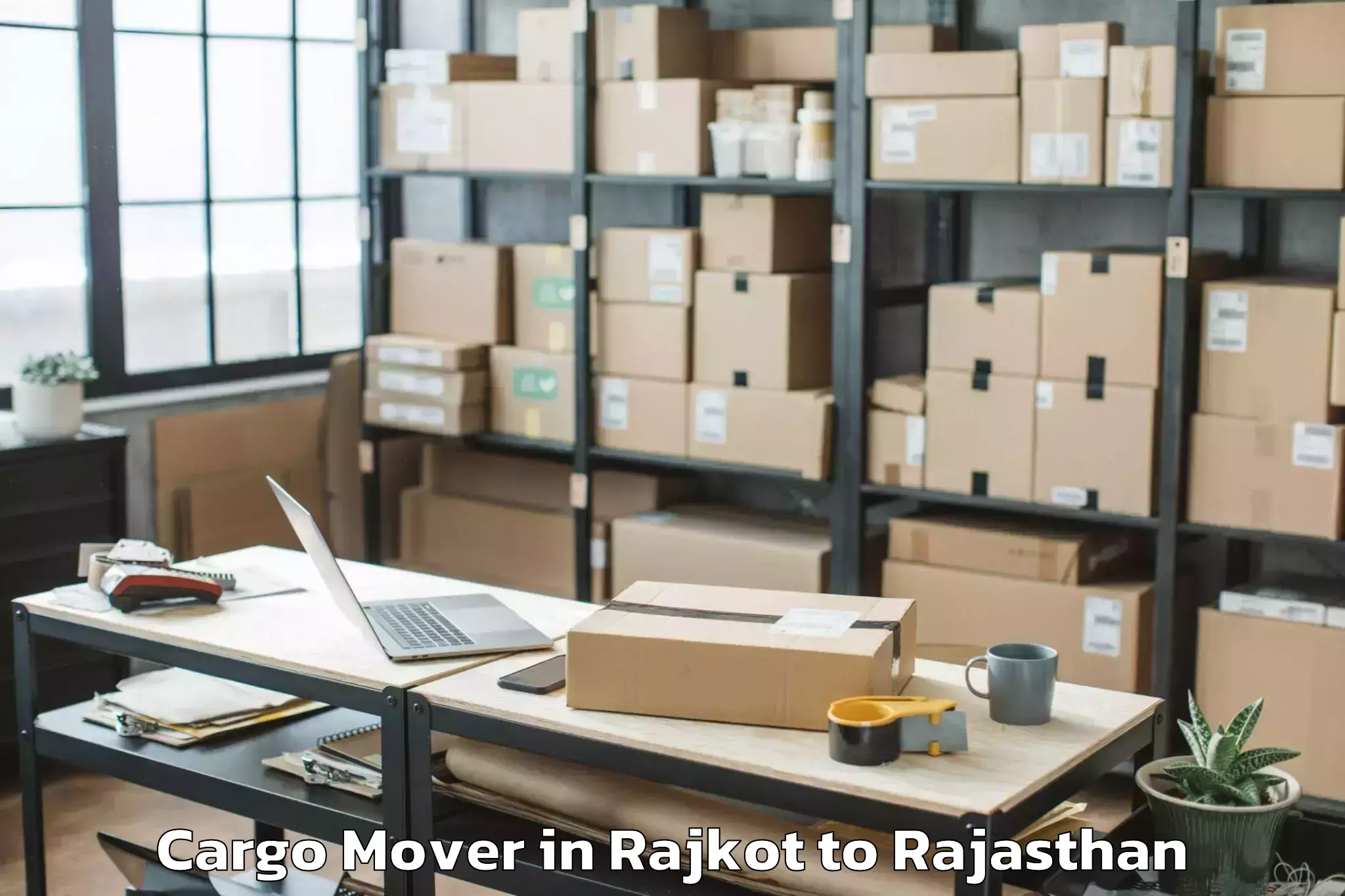 Easy Rajkot to Ajmer Cargo Mover Booking